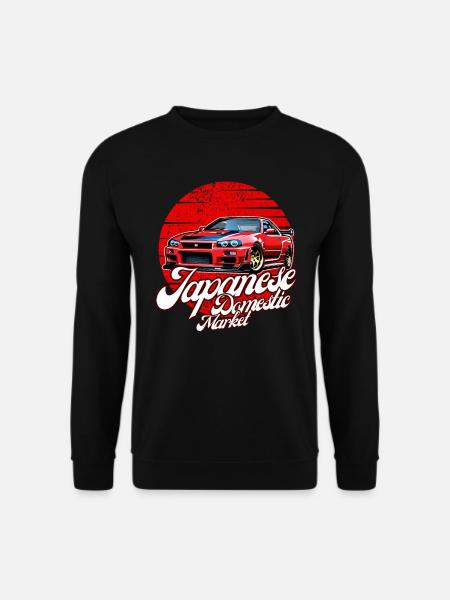 Jdm / Tuning / Turbolader / Felgen / Chiptuning - Unisex Pullover - Schwarz