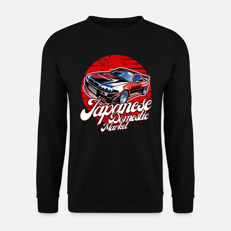 Jdm / Tuning / Turbolader / Felgen / Chiptuning - Unisex Pullover - Schwarz