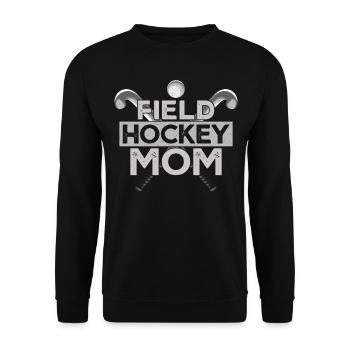 Hockey sur gazon Maman Hockey sur gazon Maman - Sweat-shirt Unisexe - noir - Devant - Alina (178cm) & Michal (187cm)