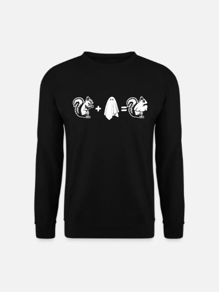 Funny Halloween Ghost Squirrel Halloween Squirrel - Unisex Pullover - Schwarz