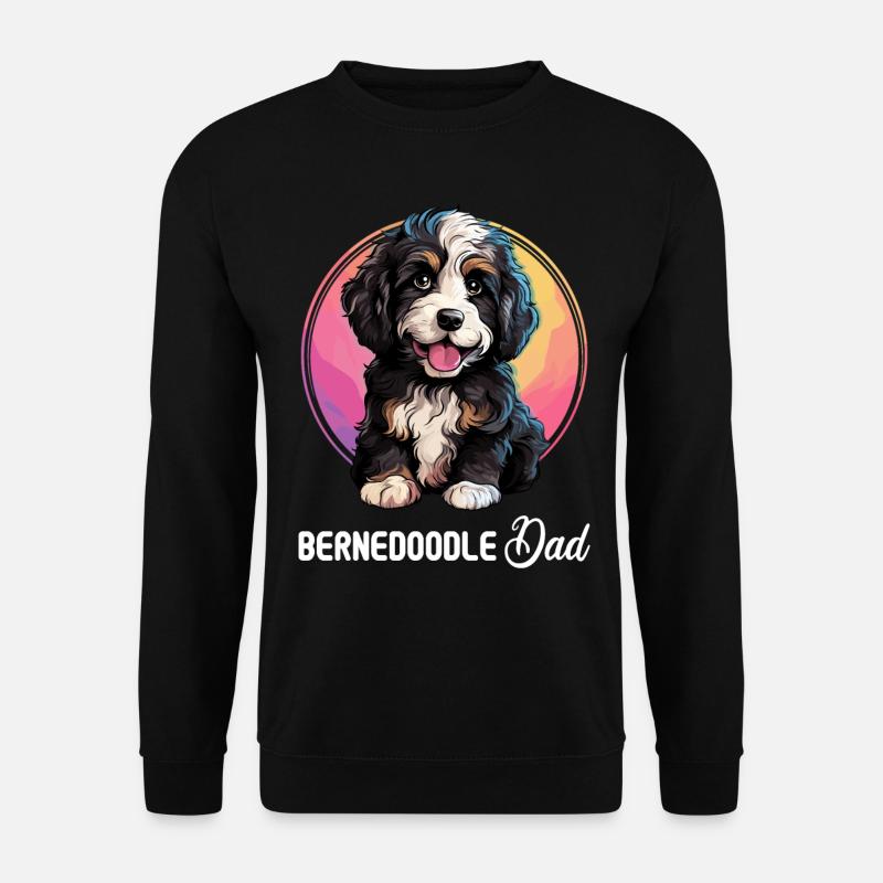 Hund Bernedoodle - Unisex Pullover - Schwarz