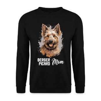 Hund Berger Picard - Unisex Pullover - Schwarz - Vorne - Alina (178cm) & Michal (187cm)