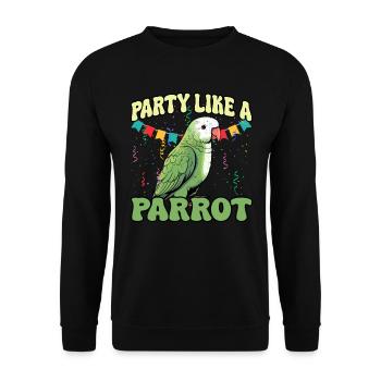 Perruche Perroquet Perroquet Propriétaire - Sweat-shirt Unisexe - noir - Devant - Alina (178cm) & Michal (187cm)
