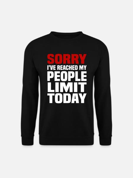 Misanthrope Antisocial Introvert - Unisex Sweatshirt - black