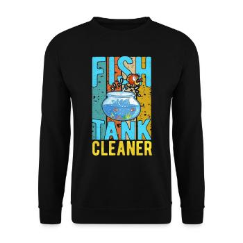Nettoyeur d’aquarium Aquariist Fish Lover Aquarium - Sweat-shirt Unisexe - noir - Devant - Alina (178cm) & Michal (187cm)