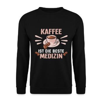 I Like Coffee Gift Ideas Coffee Lover - Unisex Sweatshirt - black - Front - Alina (178cm) & Michal (187cm)
