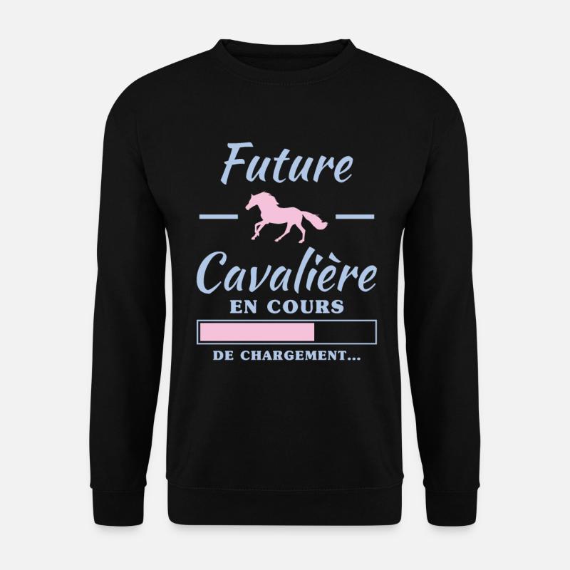 future cavalière - spécial maternité - Sweat-shirt Unisexe - noir