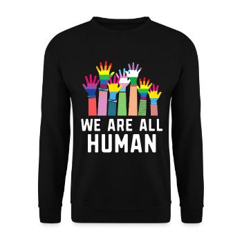Fierté Gay Diversité sexuelle Fierté gaie - Sweat-shirt Unisexe - noir - Devant - Alina (178cm) & Michal (187cm)