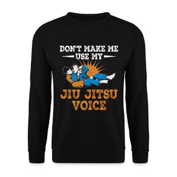 Brazilian Jiu-Jitsu Coach Martial Arts Bjj - Unisex Sweatshirt - black - Front - Alina (178cm) & Michal (187cm)
