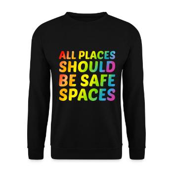 Stolze Schwule Sexuelle Vielfalt Gay Pride Parade - Unisex Pullover - Schwarz - Vorne - Alina (178cm) & Michal (187cm)