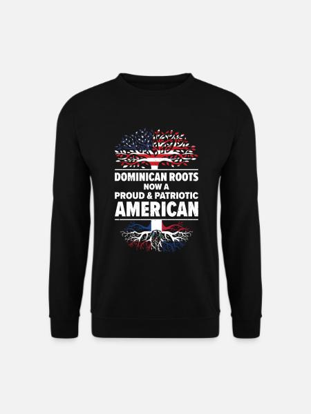 Dominican American Patriot USA Grown Dominican - Unisex Sweatshirt - black