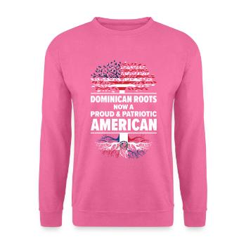 Dominican American Patriot USA Grown Dominican - Unisex Sweatshirt - pink - Front