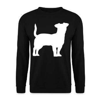 Jack Russell Terrier - Unisex Sweatshirt - black - Front - Alina (178cm) & Michal (187cm)