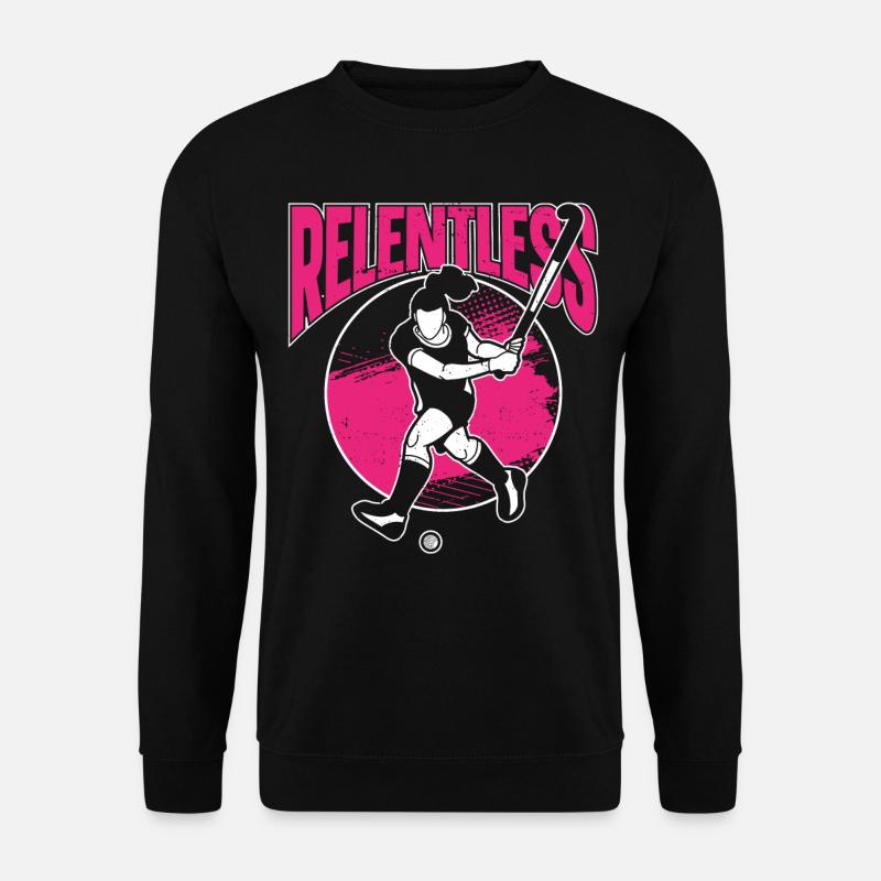 Hockey sur gazon aquarelle implacable - Sweat-shirt Unisexe - noir
