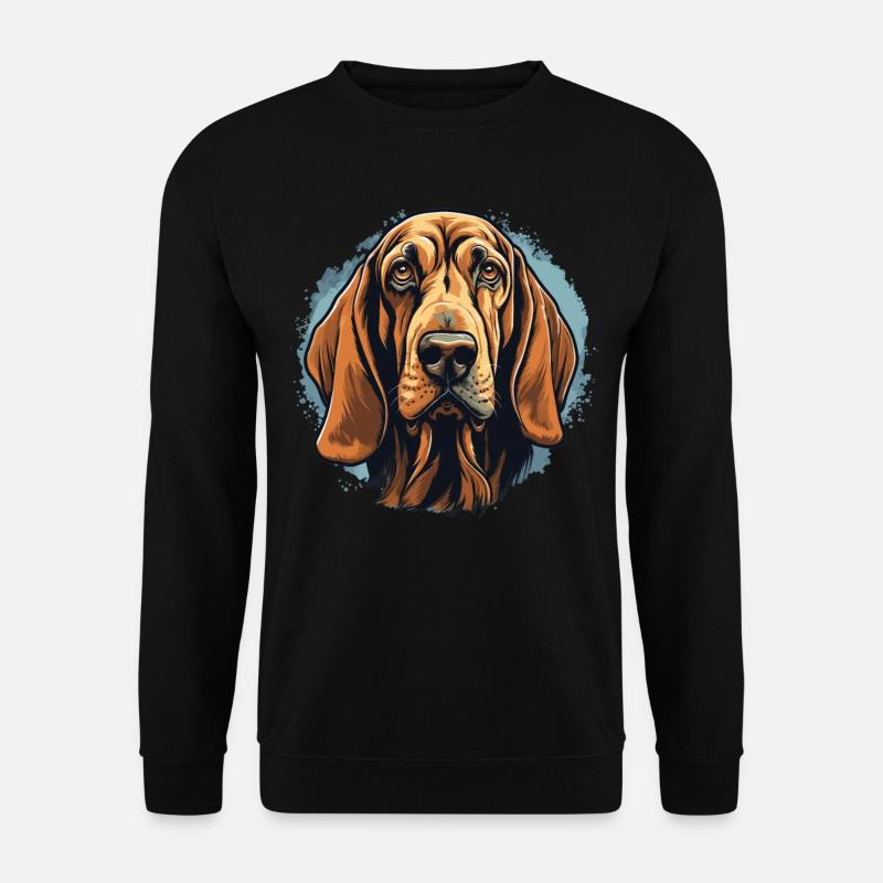Hund Bloodhound - Unisex Pullover - Schwarz