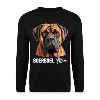 Hund Boerboel - Unisex Pullover - Schwarz - Vorne - Alina (178cm) & Michal (187cm)