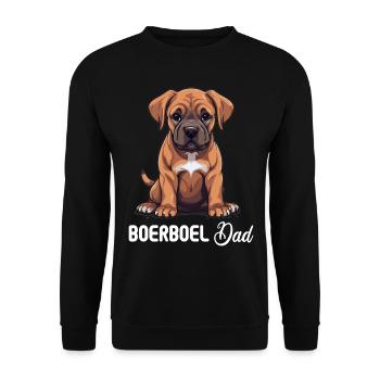 Hund Boerboel - Unisex Pullover - Schwarz - Vorne - Alina (178cm) & Michal (187cm)