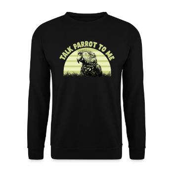 Perruche Perroquet Perroquet Propriétaire - Sweat-shirt Unisexe - noir - Devant - Alina (178cm) & Michal (187cm)