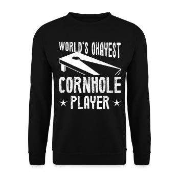 Le joueur de cornhole le plus correct du monde Lustiges cornhole - Sweat-shirt Unisexe - noir - Devant - Alina (178cm) & Michal (187cm)