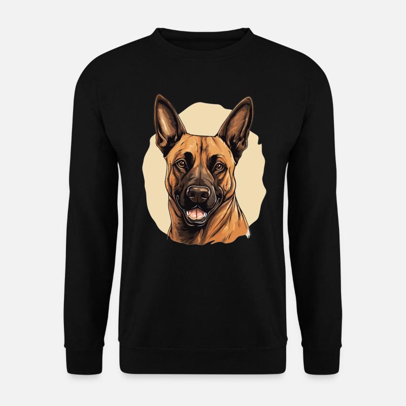 Hund Belgischer Schäferhund - Unisex Pullover - Schwarz
