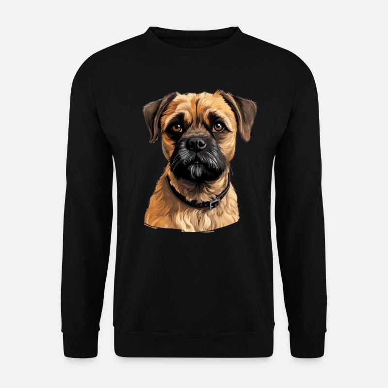 Hund Border Terrier - Unisex Pullover - Schwarz