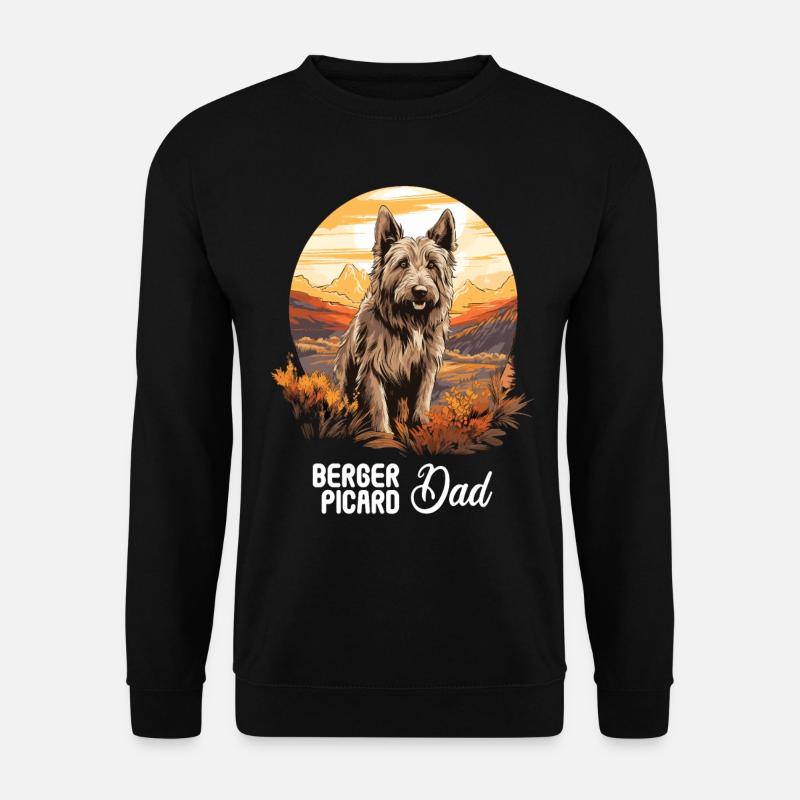 Hund Berger Picard - Unisex Pullover - Schwarz