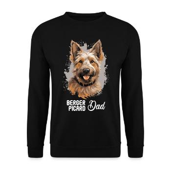 Hund Berger Picard - Unisex Pullover - Schwarz - Vorne - Alina (178cm) & Michal (187cm)