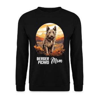Hund Berger Picard - Unisex Pullover - Schwarz - Vorne - Alina (178cm) & Michal (187cm)