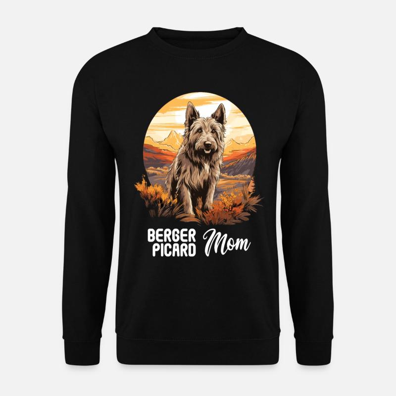 Hund Berger Picard - Unisex Pullover - Schwarz