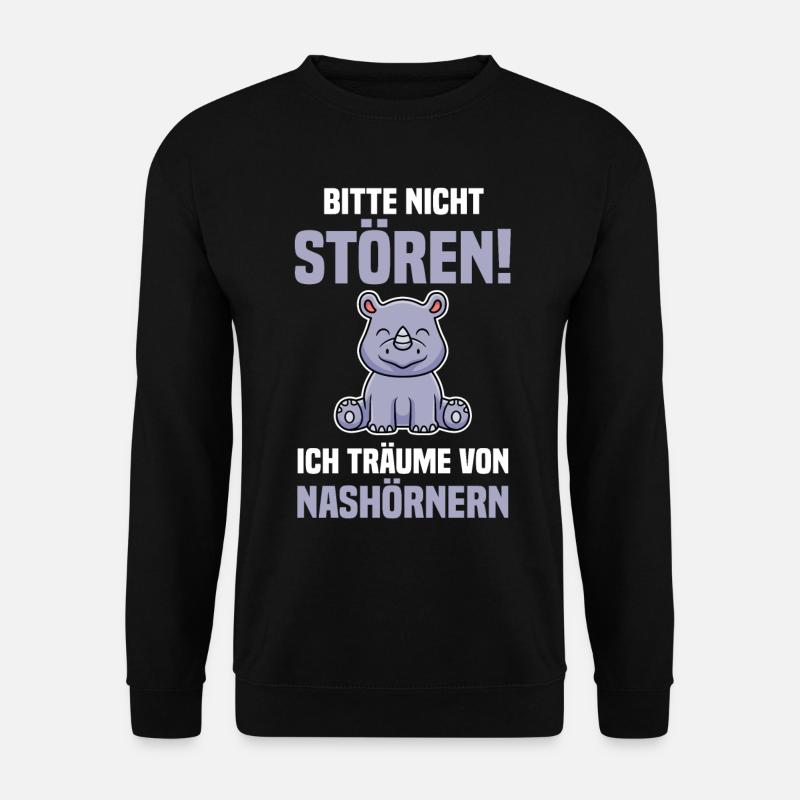 Nashorn - Unisex Pullover - Schwarz