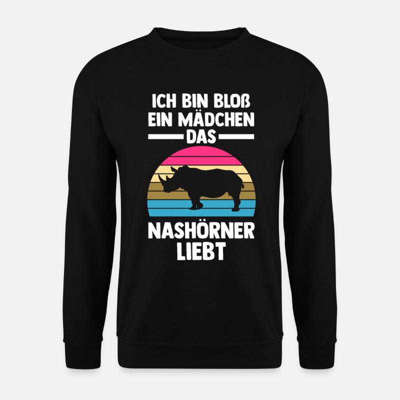 Nashorn - Unisex Pullover - Schwarz