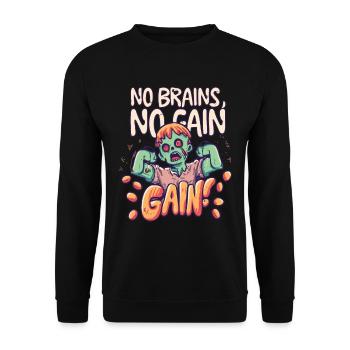 Zombies Zombie Halloween Zombie Costume - Unisex Sweatshirt - black - Front - Alina (178cm) & Michal (187cm)