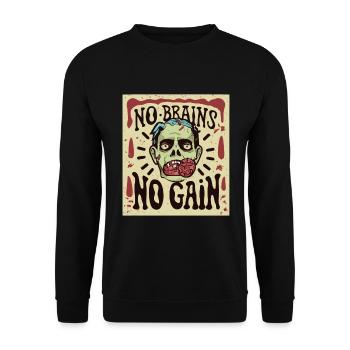 Zombies Zombie Halloween Zombie Costume - Unisex Sweatshirt - black - Front - Alina (178cm) & Michal (187cm)