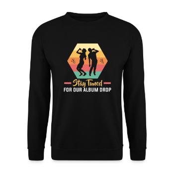 Karaoke Singen Sänger Musik Karaoke Bar - Unisex Pullover - Schwarz - Vorne - Alina (178cm) & Michal (187cm)