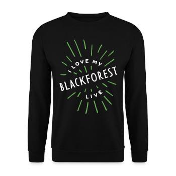 Black Forest Village Country Egg Farmers Nature Lovers - Unisex Sweatshirt - black - Front - Alina (178cm) & Michal (187cm)