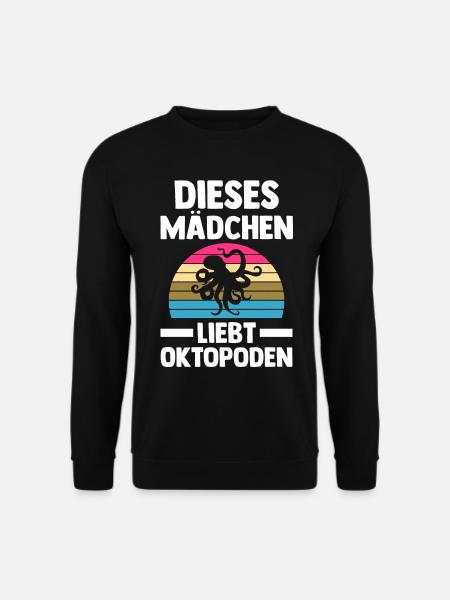 Tintenfisch Oktopus - Unisex Pullover - Schwarz