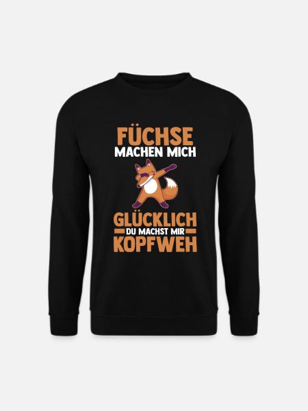 Fuchs - Unisex Pullover - Schwarz
