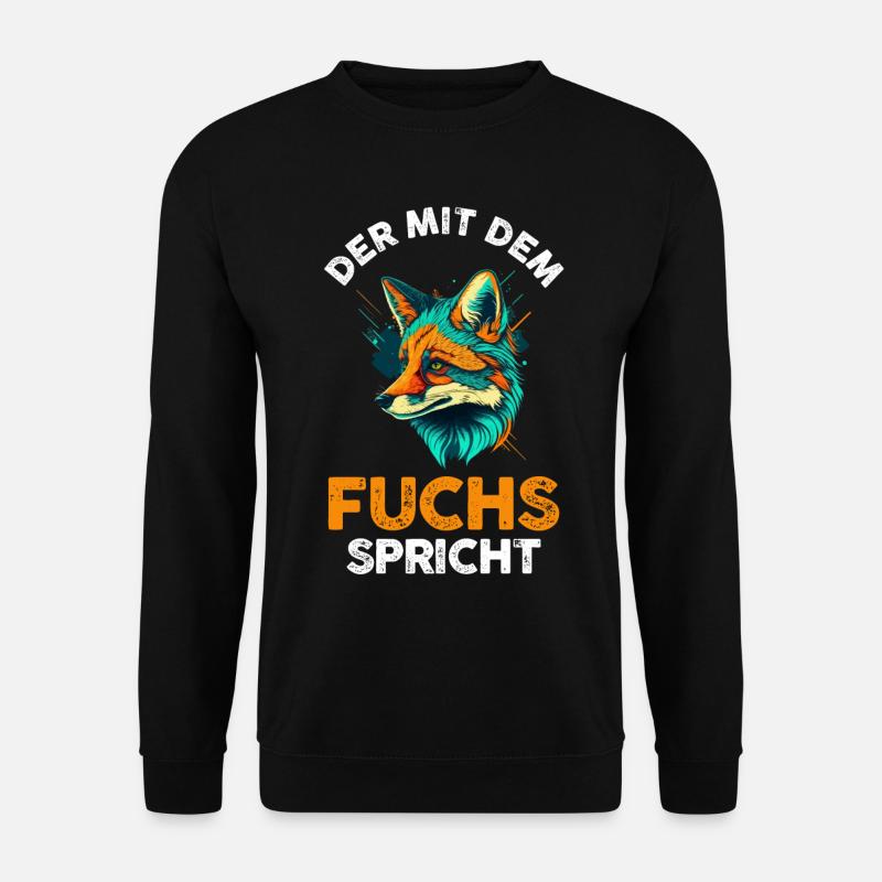 Fuchs - Unisex Pullover - Schwarz