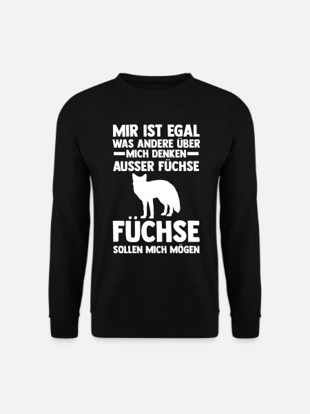 Fuchs - Unisex Pullover - Schwarz