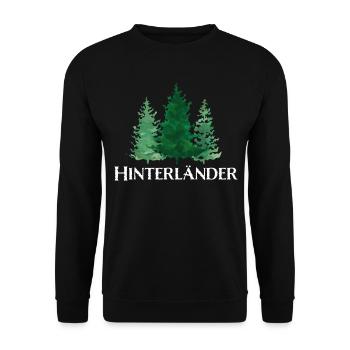 Dorfleben Dorffest Landleben Landei Schwarzwälder - Unisex Pullover - Schwarz - Vorne - Alina (178cm) & Michal (187cm)