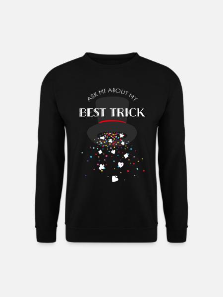 Card Tricks Illusionist Card Magic Magician - Unisex Sweatshirt - black