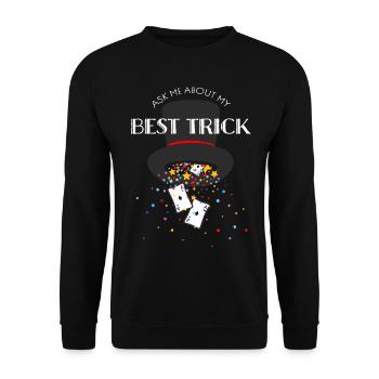 Magician Magic Shoe Stage Magician Hobby Magician - Unisex Sweatshirt - black - Front - Alina (178cm) & Michal (187cm)