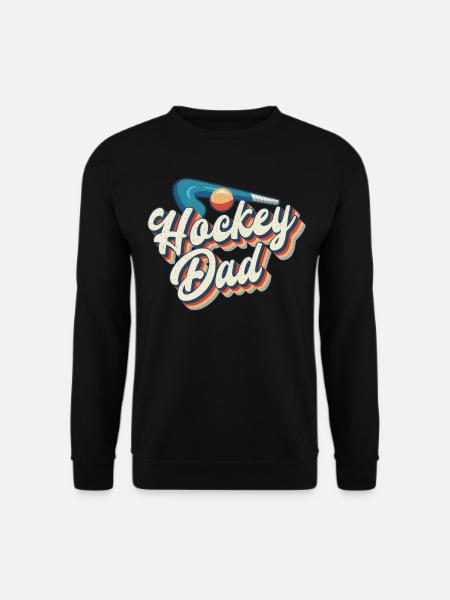 Field Hockey Dad Retro Hockey Dad - Unisex Pullover - Schwarz