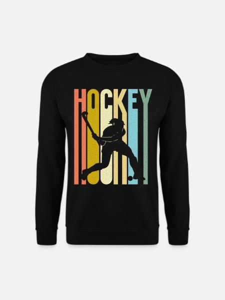 Field Hockey Retro Vintage Hockey - Unisex Pullover - Schwarz