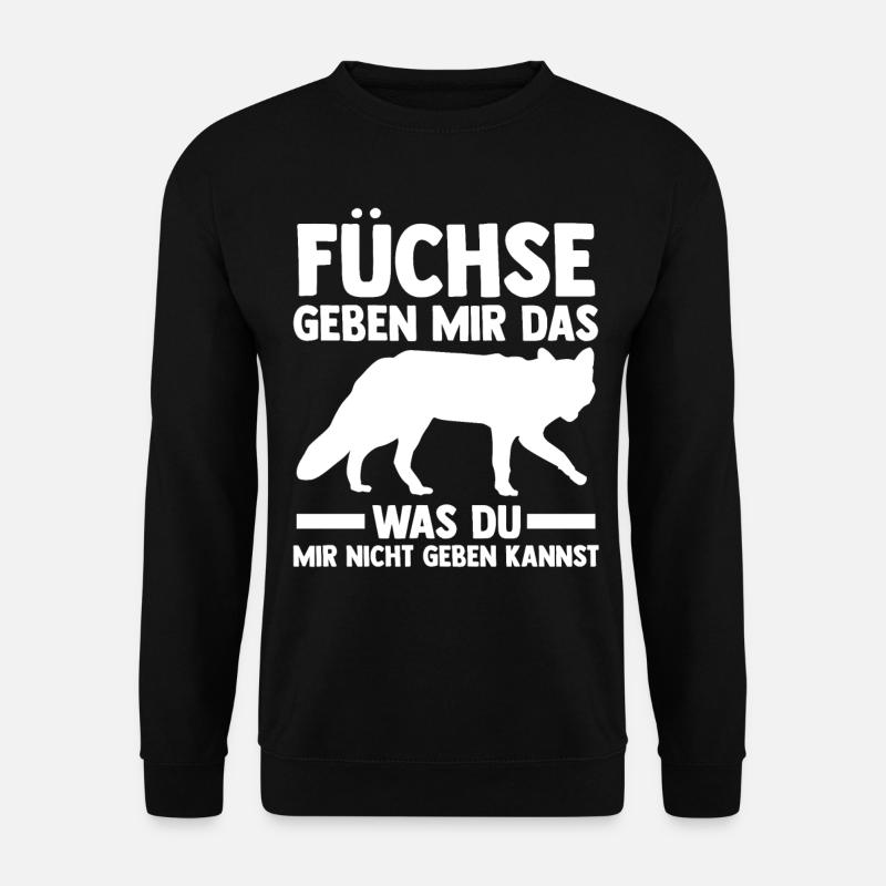 Fuchs - Unisex Pullover - Schwarz