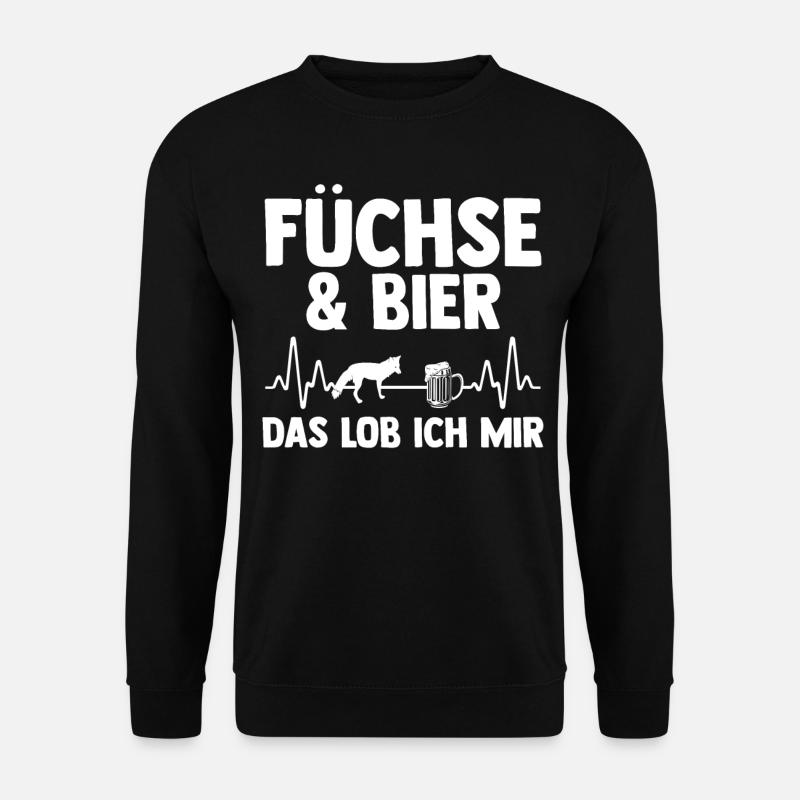 Fuchs - Unisex Pullover - Schwarz