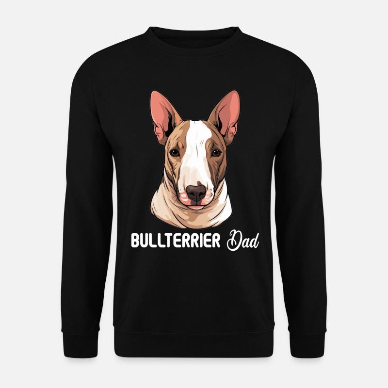 Hund Bullterrier - Unisex Pullover - Schwarz