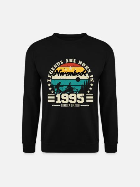 November 1995. November 1995 Geschenk zum Jahrestag. - Unisex Pullover - Schwarz