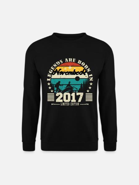 November 2017. November 2017 Geburtstagsgeschenk. - Unisex Pullover - Schwarz