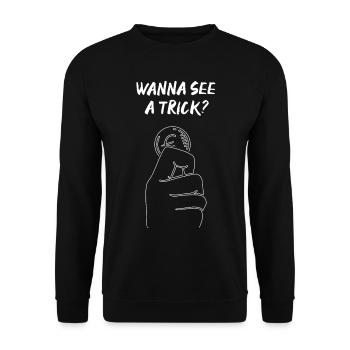 Illusionniste Tours de Pièce De Magie De Pièce De Magie - Sweat-shirt Unisexe - noir - Devant - Alina (178cm) & Michal (187cm)